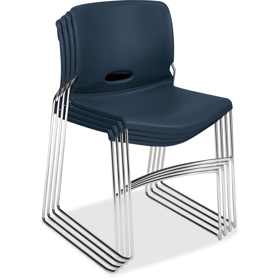Image of HON® Stack Chairs, 19-1/8"x21-5/8"x30-5/8", 4/CT, Regatta