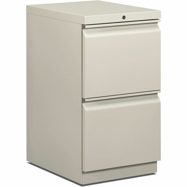 Image of HON® Mobile Pedestals, Left Or Right, 2 Legal/letter-Size File Drawers, Light Gray, 15" X 20" X 28"