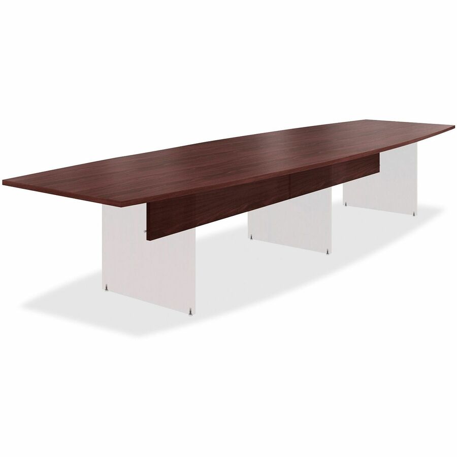 Image of HON® Conference Tabletop, Boat-shaped, 168"x48"x1-1/8", Mahogany