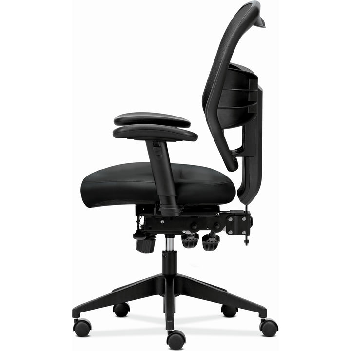 Image of HON® Prominent Mesh High-Back Task Chair, Supports Up To 250 Lb, 17" To 21" Seat Height, Black