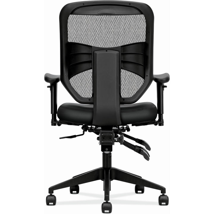 Image of HON® Prominent Mesh High-Back Task Chair, Supports Up To 250 Lb, 17" To 21" Seat Height, Black