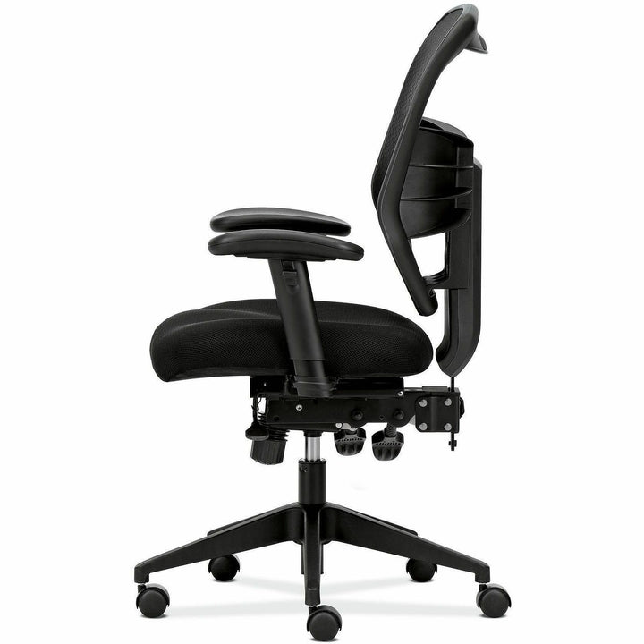 Image of HON® Vl532 Mesh High-Back Task Chair, Supports Up To 250 Lb, 17" To 20.5" Seat Height, Black