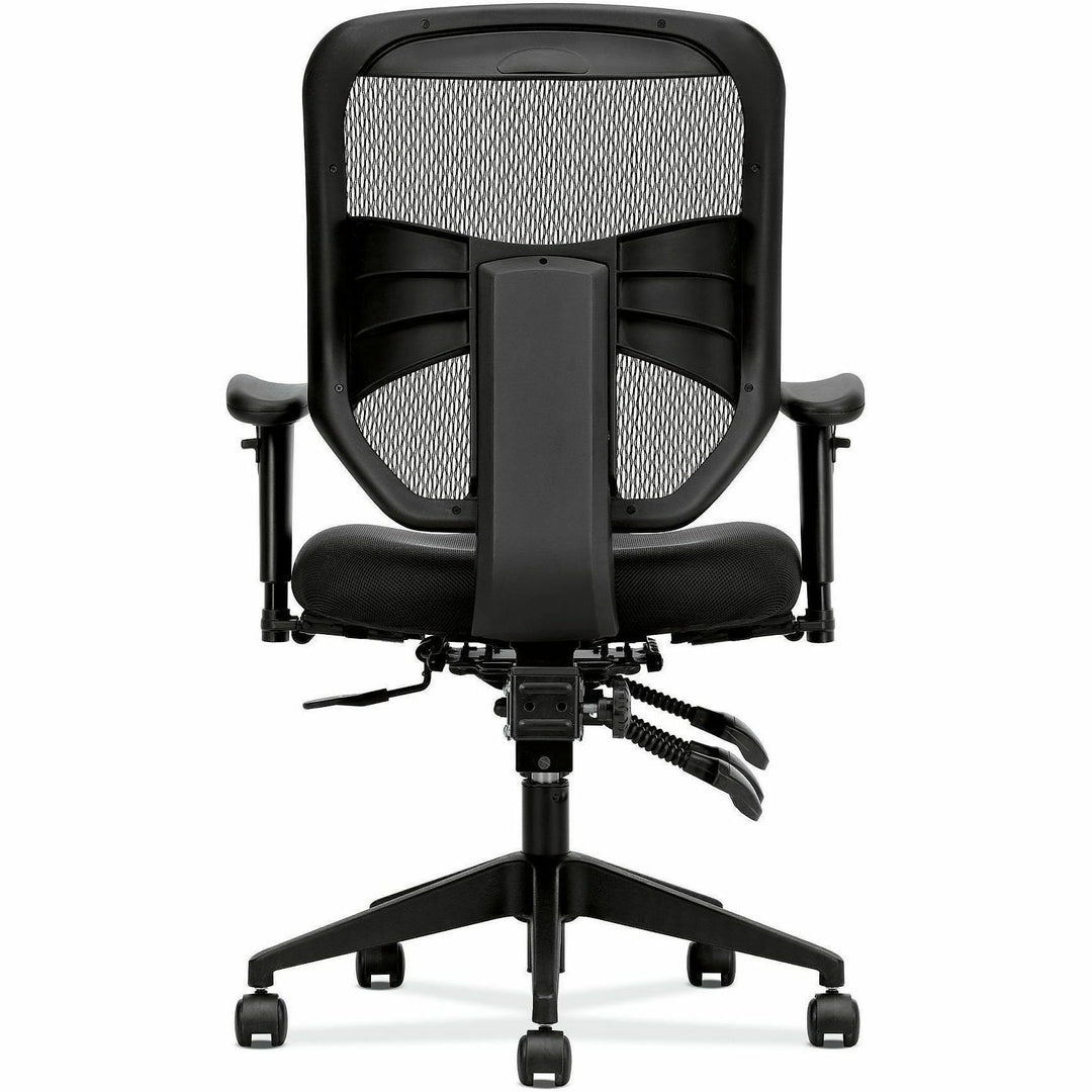 Image of HON® Vl532 Mesh High-Back Task Chair, Supports Up To 250 Lb, 17" To 20.5" Seat Height, Black