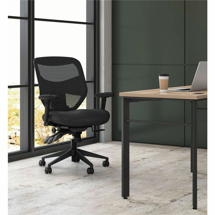 Image of HON® Vl532 Mesh High-Back Task Chair, Supports Up To 250 Lb, 17" To 20.5" Seat Height, Black