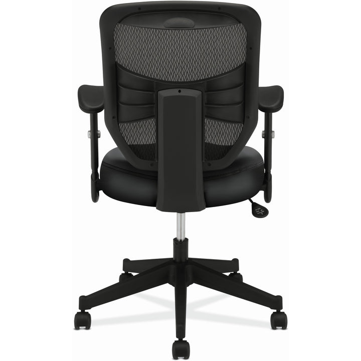 Image of HON® Vl531 Mesh High-Back Task Chair With Adjustable Arms, Supports Up To 250 Lb, 18" To 22" Seat Height, Black