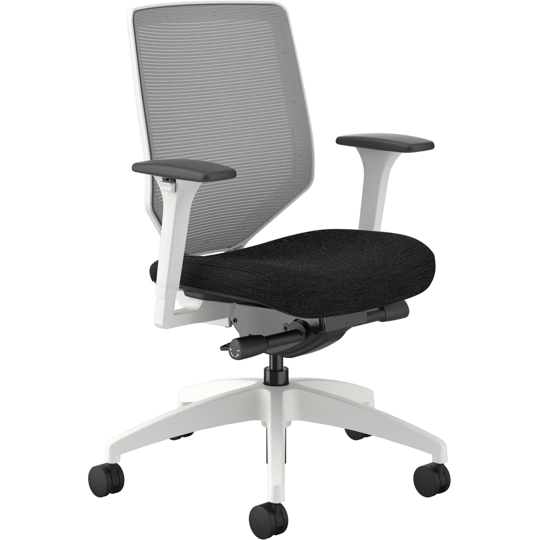 Image of HON® Task Chair,Mesh Back,29-1/2"x29-1/2"x42-1/2",Fog/Black/WE