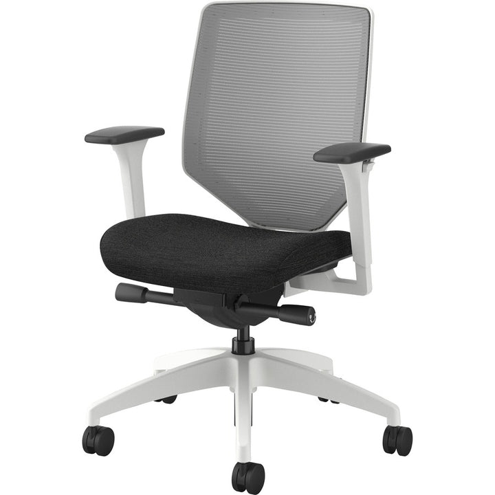 Image of HON® Task Chair,Mesh Back,29-1/2"x29-1/2"x42-1/2",Fog/Black/WE