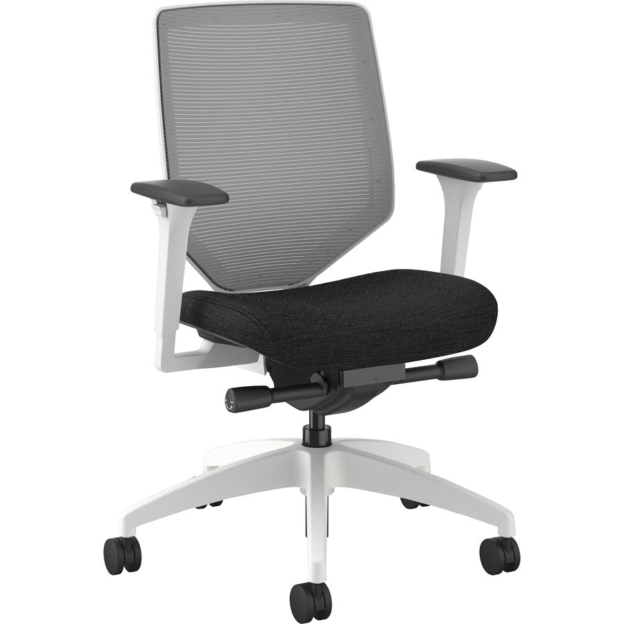 Image of HON® Task Chair,Mesh Back,29-1/2"x29-1/2"x42-1/2",Fog/Black/WE