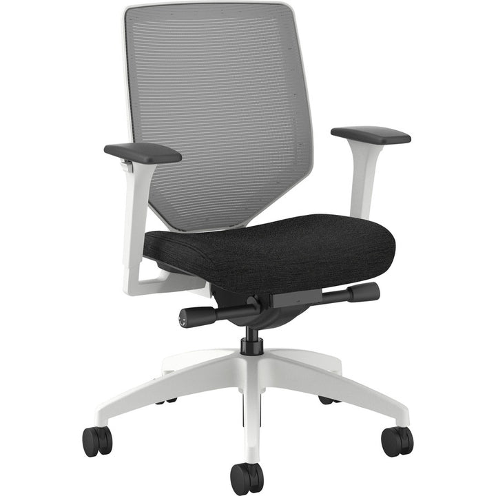 Image of HON® Task Chair,Mesh Back,29-1/2"x29-1/2"x42-1/2",Fog/Black/WE