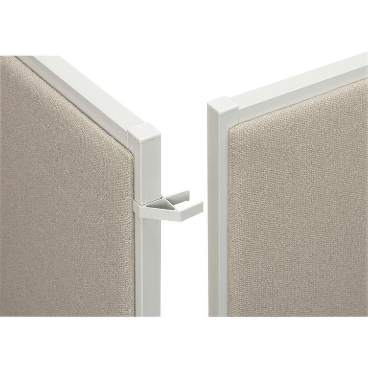 Image of HON® Verse Quick Connect 90 Degree Connecting Hardware, Gray, 2/pack