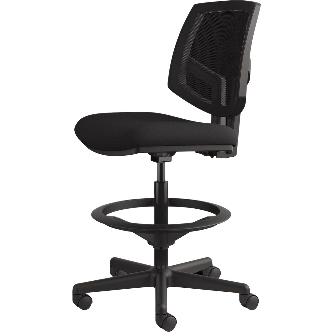 Image of HON® Volt Series Mesh Back Adjustable Task Stool, Supports Up To 275 Lb, 22.88" To 32.38" Seat Height, Black