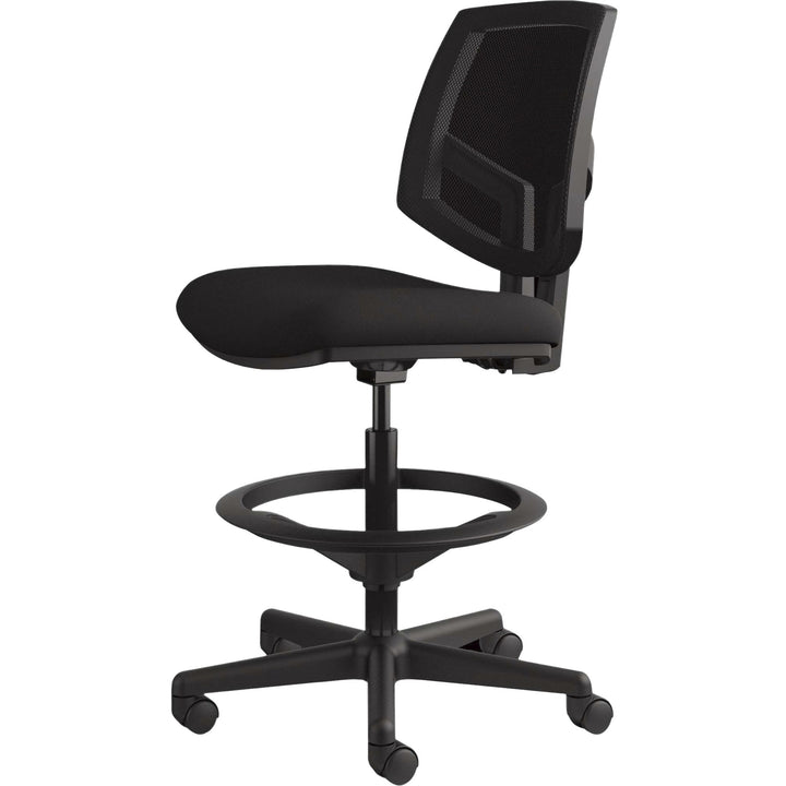 Image of HON® Volt Series Mesh Back Adjustable Task Stool, Supports Up To 275 Lb, 22.88" To 32.38" Seat Height, Black