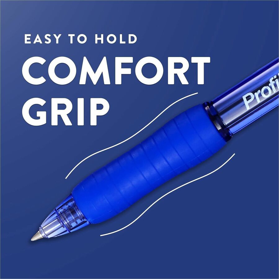 Image of Paper Mate 2097006 Profile Gel Pen, 0.7 mm Pen Point, Retractable, Black, Blue, Red Ink, Gel-based, 8 / Pack