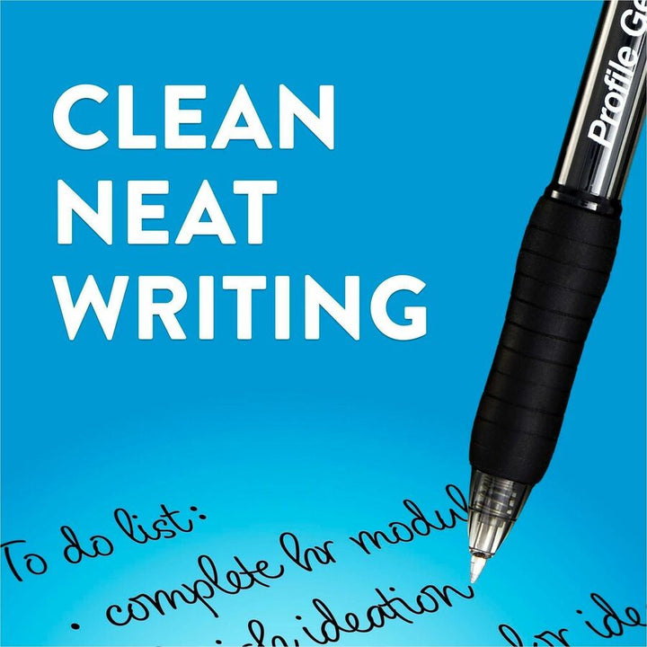 Image of Paper Mate 2097006 Profile Gel Pen, 0.7 mm Pen Point, Retractable, Black, Blue, Red Ink, Gel-based, 8 / Pack