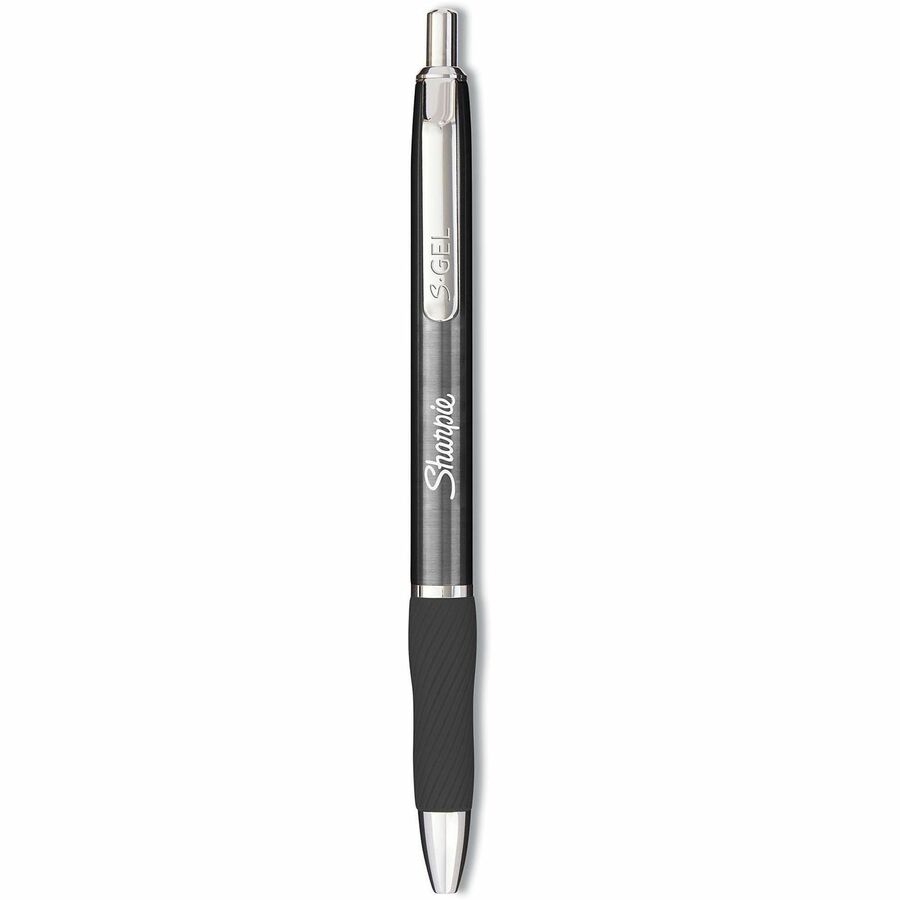 Image of Sharpie 2147528 S-Gel Pen, 0.7 mm Pen Point, Black Ink, Black Barrel, 12
