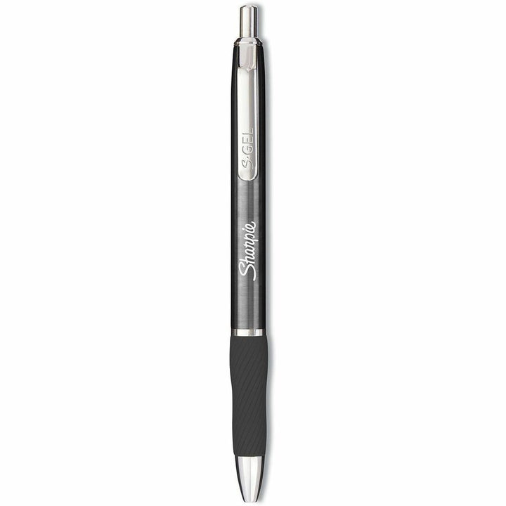 Image of Sharpie 2147528 S-Gel Pen, 0.7 mm Pen Point, Black Ink, Black Barrel, 12