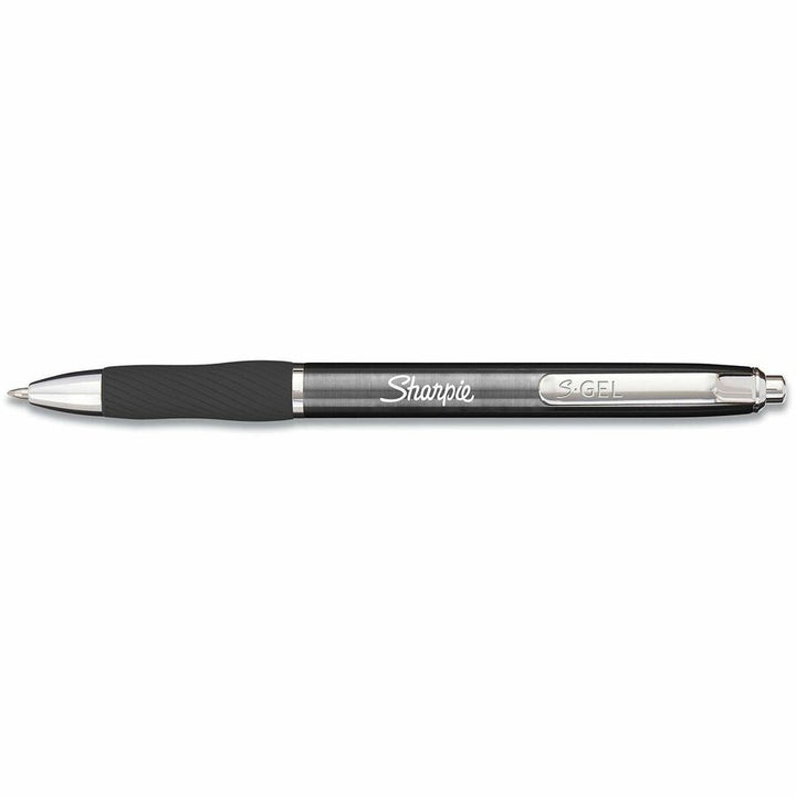 Image of Sharpie 2147528 S-Gel Pen, 0.7 mm Pen Point, Black Ink, Black Barrel, 12