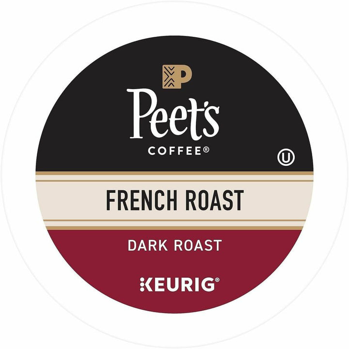 Image of Peet's 2405 French Roast Coffee, Compatible with Keurig Brewer, Dark, K-Cup, 22 / Box