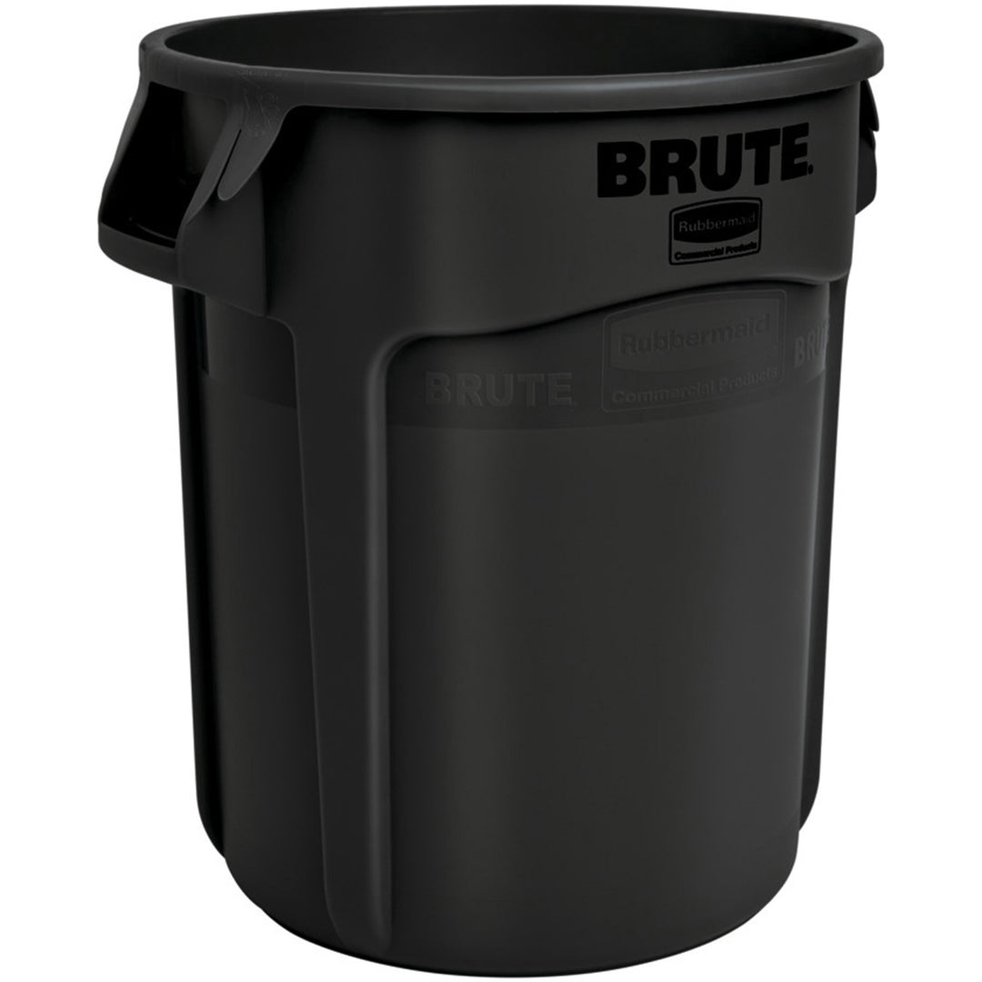 Image of Rubbermaid Commercial Products Round Brute Container, 26-1/2"x33", 55Gal, Black
