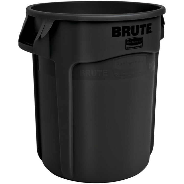 Image of Rubbermaid Commercial Products Round Brute Container, 26-1/2"x33", 55Gal, Black