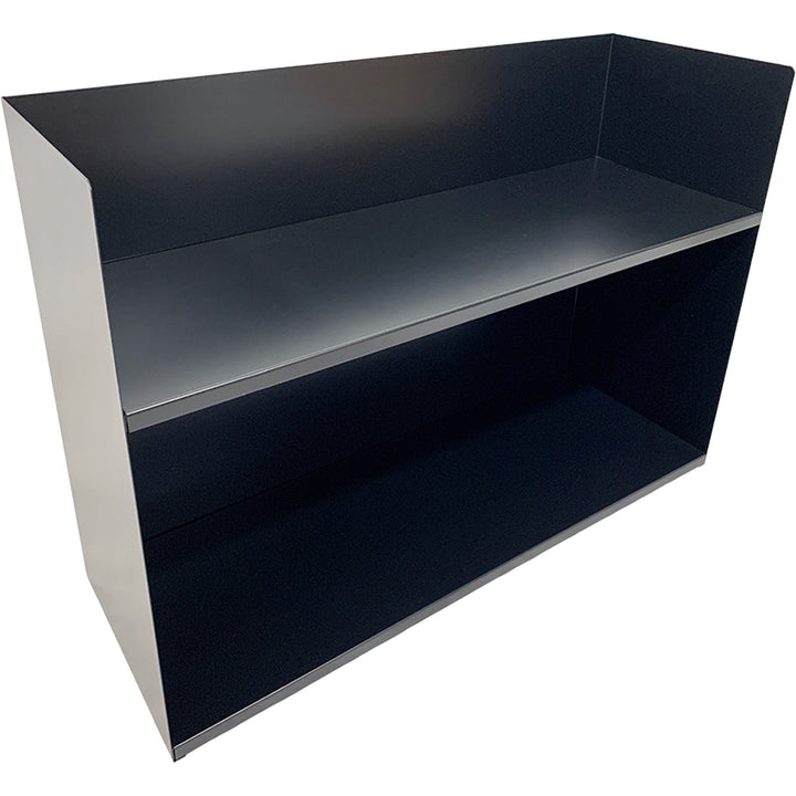 Image of Huron Book Rack,Horizontal,2 Slots,29"x10-1/4"x20",Black