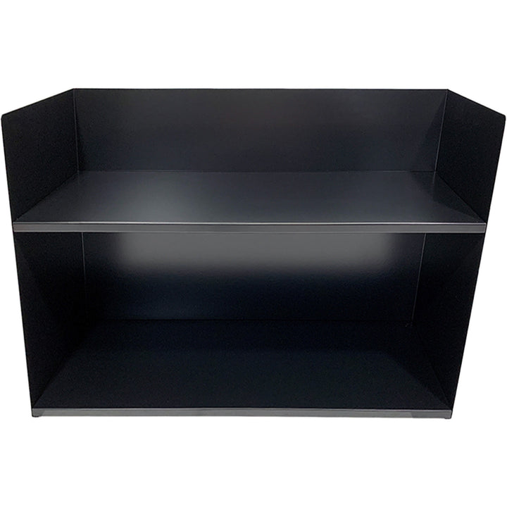 Image of Huron Book Rack,Horizontal,2 Slots,29"x10-1/4"x20",Black