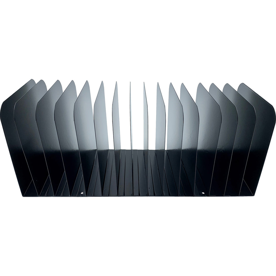 Image of Huron Message Rack,Vertical,15 Slots,16"x6-1/4"x6-1/2",Black