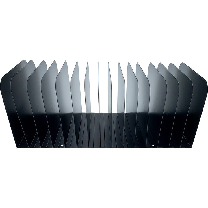 Image of Huron Message Rack,Vertical,15 Slots,16"x6-1/4"x6-1/2",Black