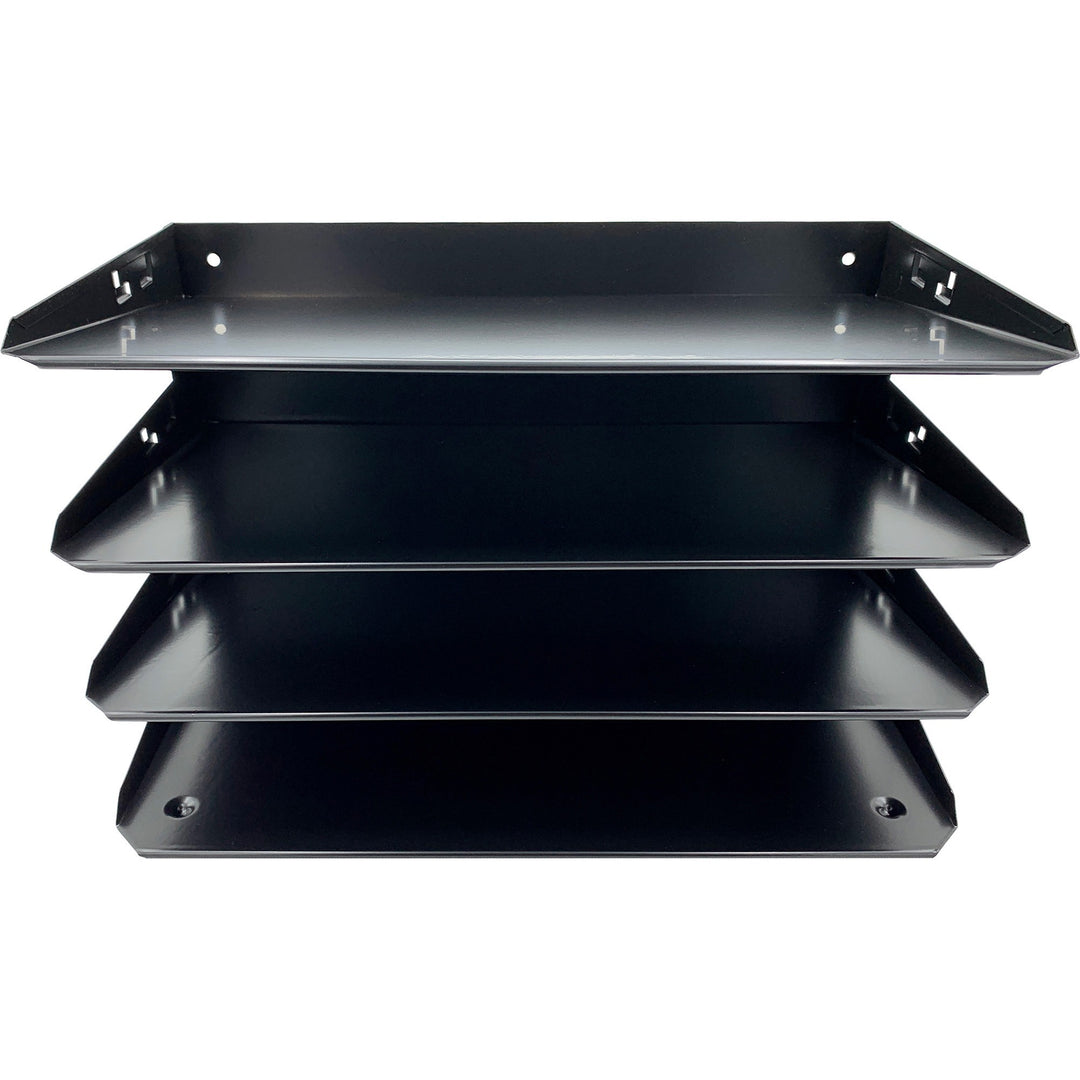 Image of Huron Desk Organizer,Horizontal,4 Slots,Legal,9-1/4"x8-2/3"x15",BK