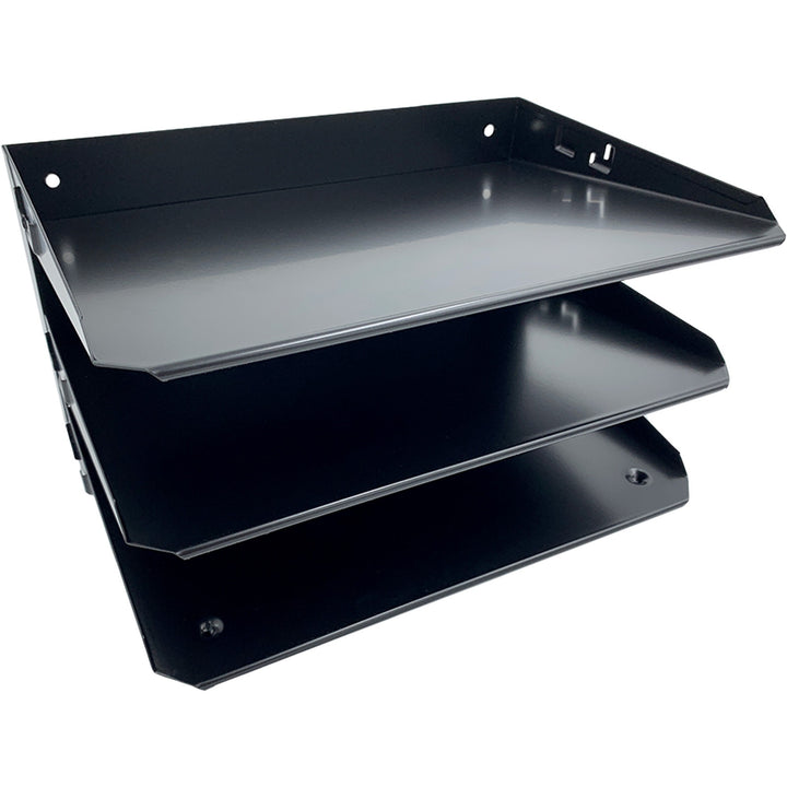 Image of Huron Desk Organizer,Horizontal,6 Slots,Letter,12"x8-3/4"x6",Black