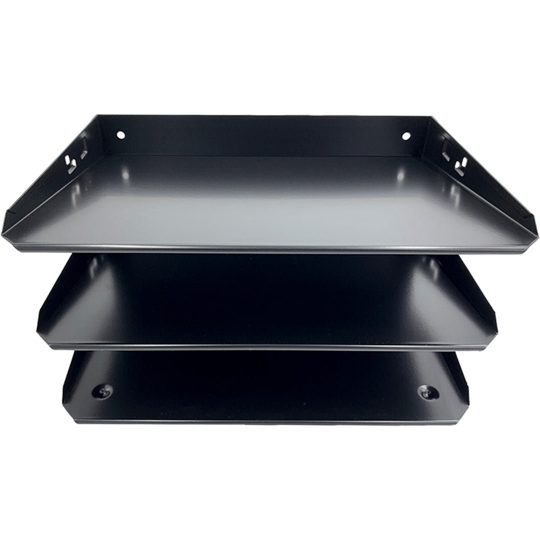 Image of Huron Desk Organizer,Horizontal,6 Slots,Letter,12"x8-3/4"x6",Black