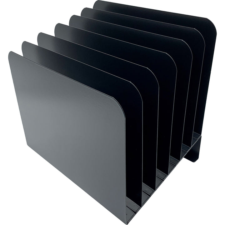 Image of Huron Desk Organizer,Vertical,Inclined,8 Slots,9-3/4"x11"x10",BK
