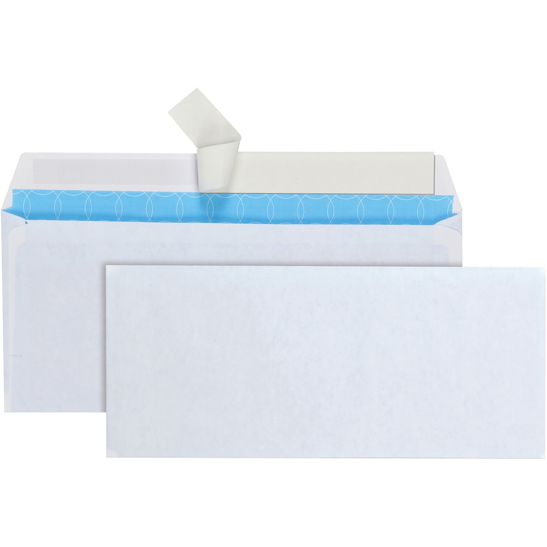 Image of Quality Park Security Envelope, #10, Commercial Flap, Redi-Strip Adhesive Closure, 4.13 x 9.5, White, 500/Box