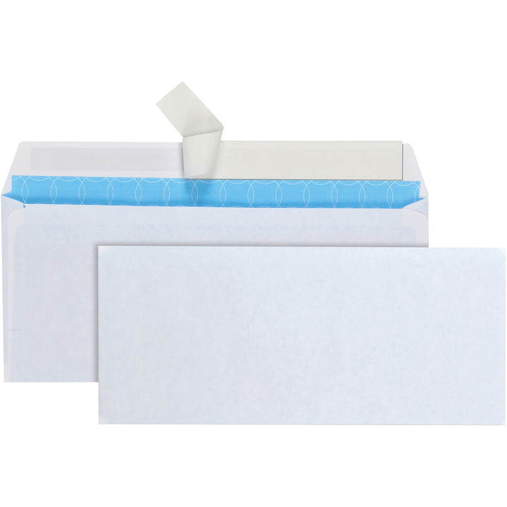 Image of Quality Park Security Envelope, #10, Commercial Flap, Redi-Strip Adhesive Closure, 4.13 x 9.5, White, 500/Box