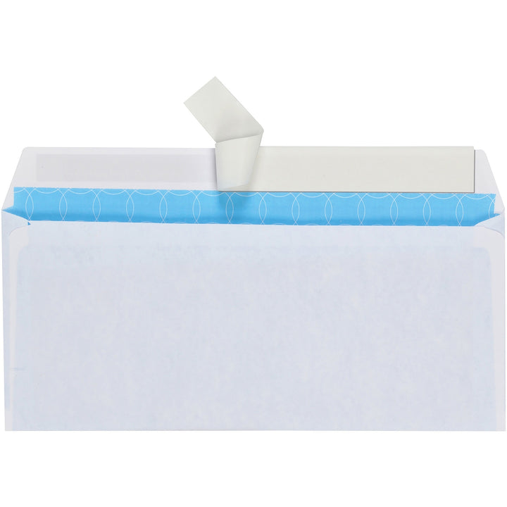 Image of Quality Park Security Envelope, #10, Commercial Flap, Redi-Strip Adhesive Closure, 4.13 x 9.5, White, 500/Box