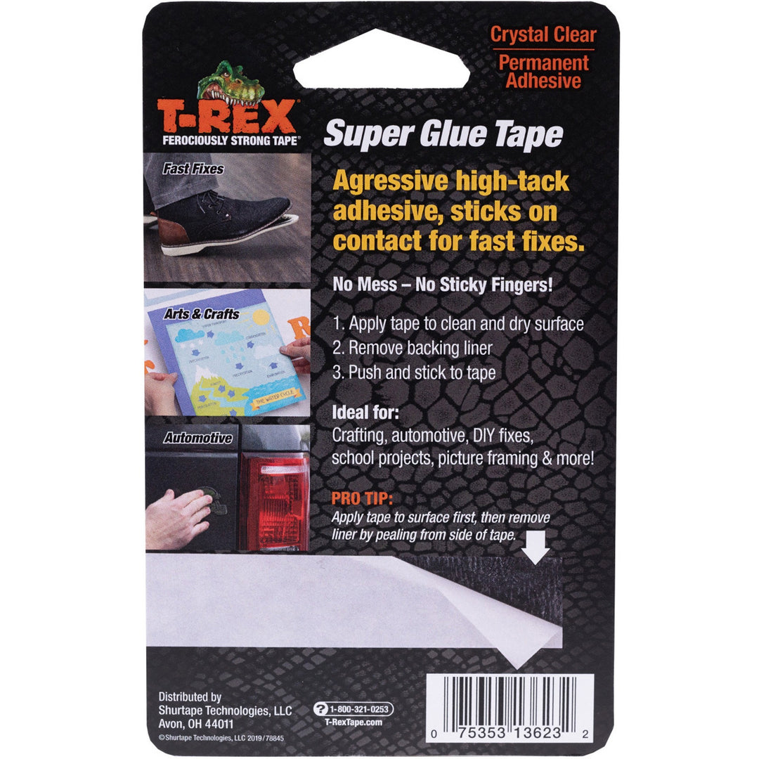 Image of Duck® Tape,SuperGlue,Double-sided,3/4"x5yards,White