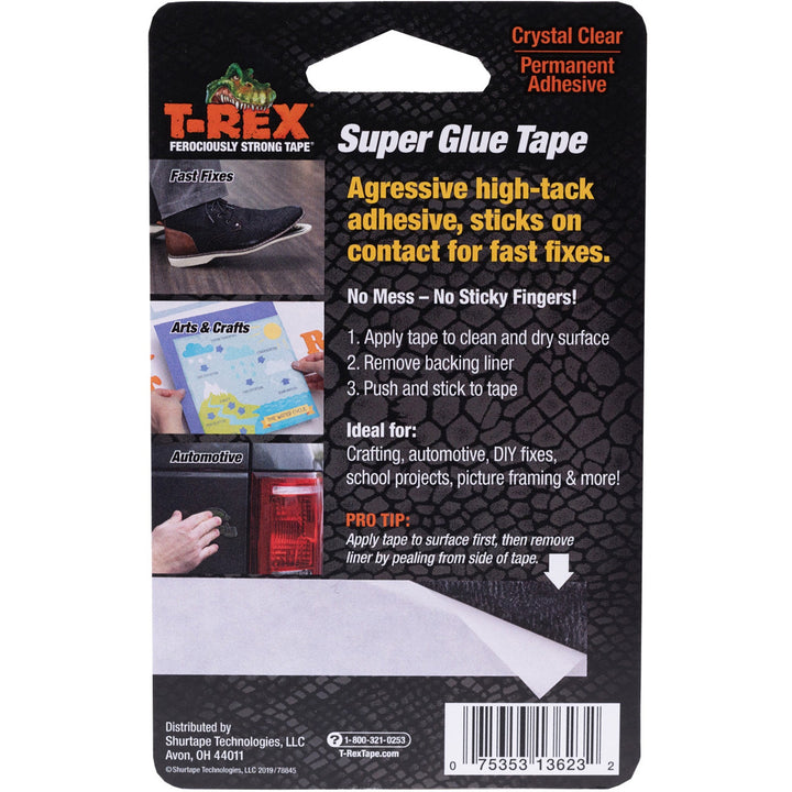 Image of Duck® Tape,SuperGlue,Double-sided,3/4"x5yards,White