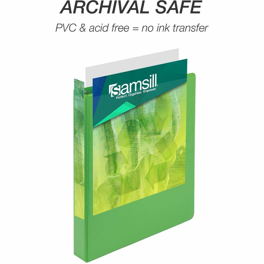 Image of Samsill® Binder,EarthChoice,View,Round,1" Cap,Letter-size,4/PK,AST