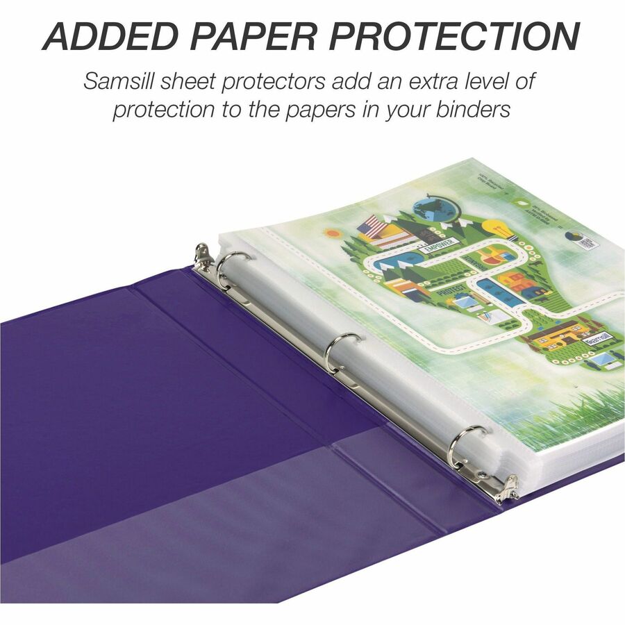 Image of Samsill® Binder,EarthChoice,View,Round,1" Cap,Letter-size,4/PK,AST