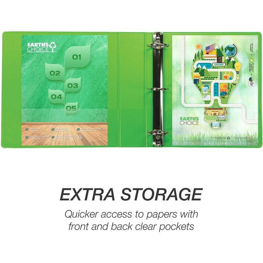 Image of Samsill® Binder,EarthChoice,View,Round,2" Cap,Letter-size,4/PK,AST
