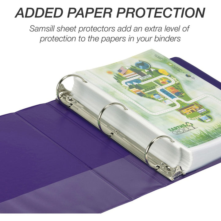 Image of Samsill® Binder,EarthChoice,View,Round,2" Cap,Letter-size,4/PK,AST