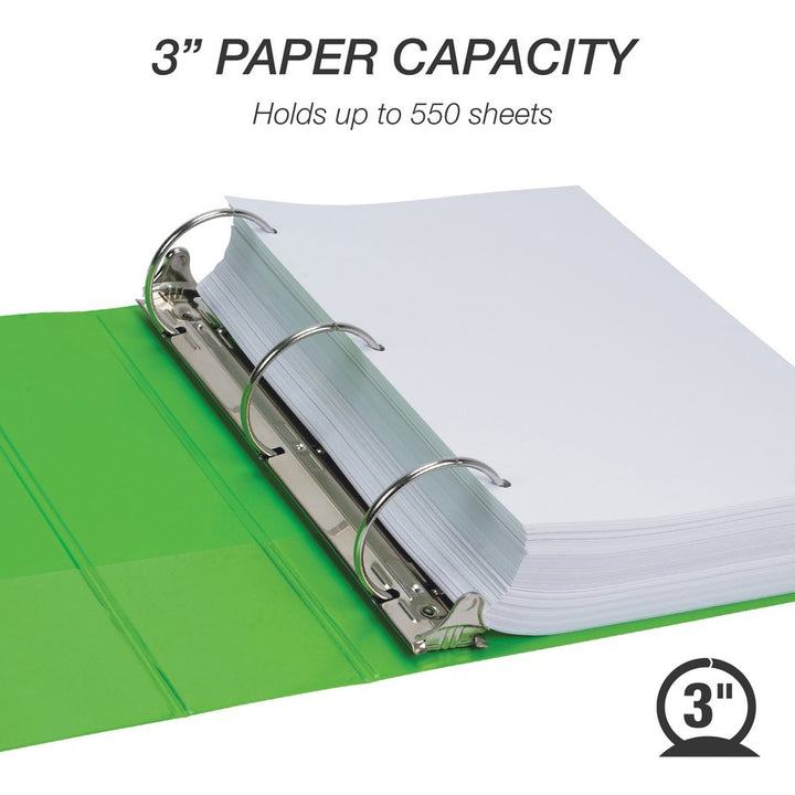 Image of Samsill® Binder,EarthChoice,View,Round,3" Cap,Letter-size,4/PK,AST