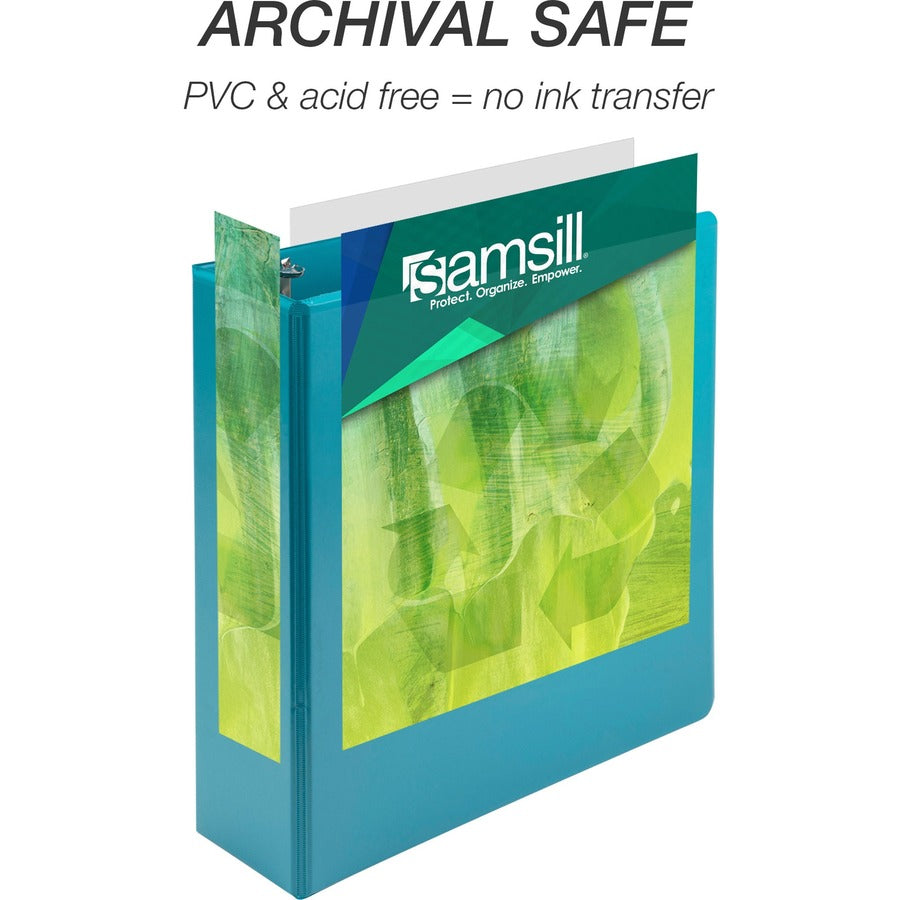Image of Samsill® Binder,EarthChoice,View,Round,3" Cap,Letter-size,4/PK,AST