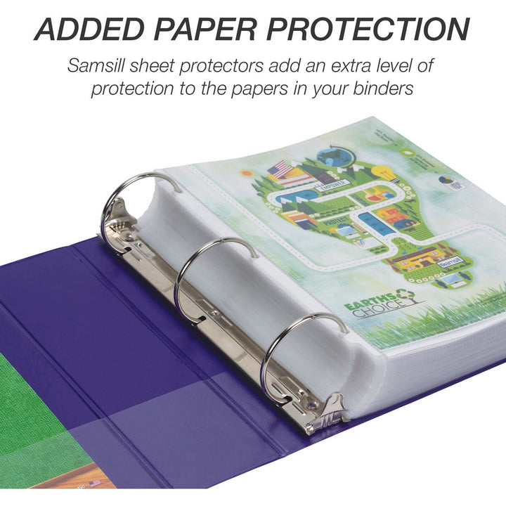 Image of Samsill® Binder,EarthChoice,View,Round,3" Cap,Letter-size,4/PK,AST