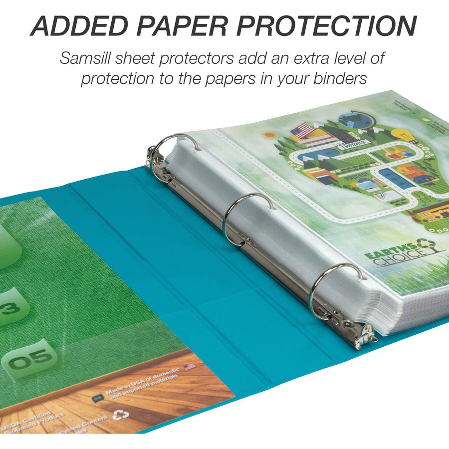 Image of Samsill® Binder,EarthChoice,View,Round,1-1/2"Cap,Ltr-size,4/PK,AST