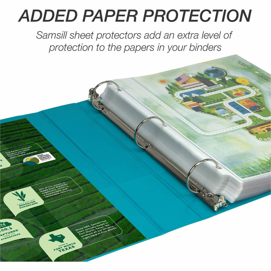 Image of Samsill® Binder,EarthChoice,View,Round,1-1/2"Cap,Ltr-size,4/PK,AST