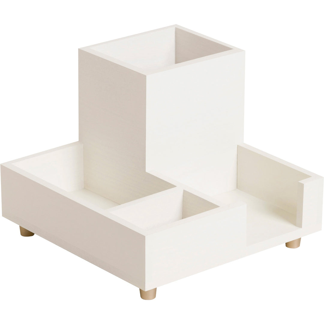 Image of U Brands Juliet Compartment Cup, 6.25"w x 6.25"d x 4.75h", White