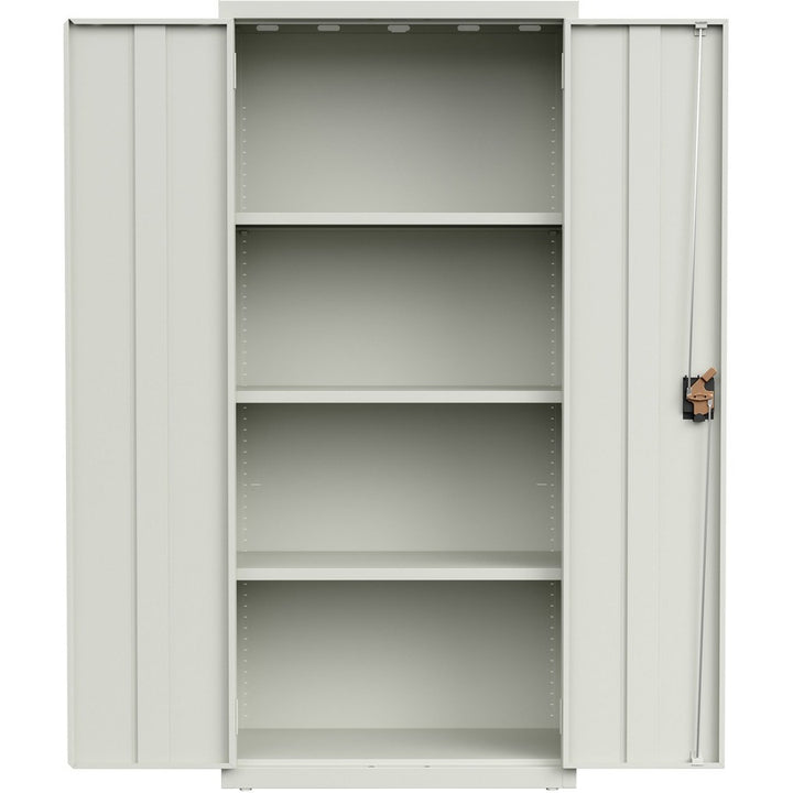Image of Lorell Storage Cabinet,4 Shelves,180 lb/Shelf,30"x15"x66",Light GY