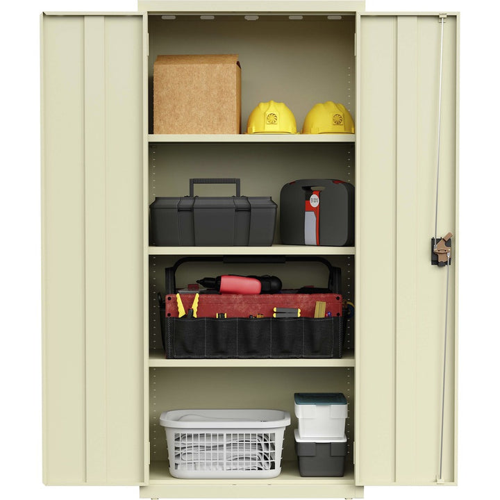 Image of Lorell Storage Cabinet,4 Shelves,180 lb/Shelf,30"x15"x66",Putty