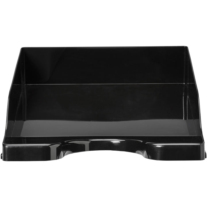 Image of deflecto® Tray,Front-Load,Curved,Antimicrobial,10.2"x13.8"x2.6",BK